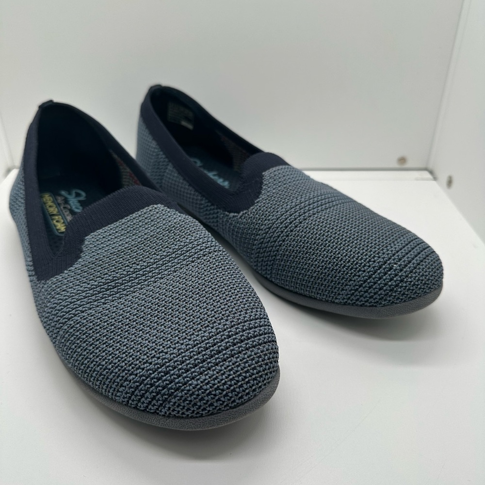 Skechers Cleo Navy/Blue Sport Our Town Flats Women’s Size 9